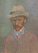 Vincent Van Gogh Self-Portrait with Grey Felt Hat (nn04) oil painting on canvas